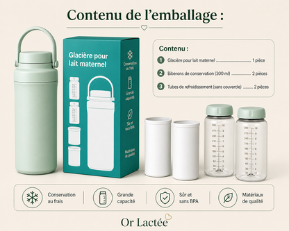 Glacière lait maternel