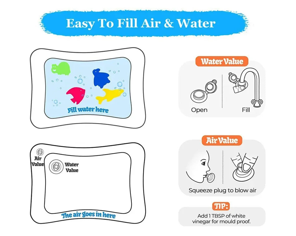 Tapis d'éveil aquatique pour bébé
